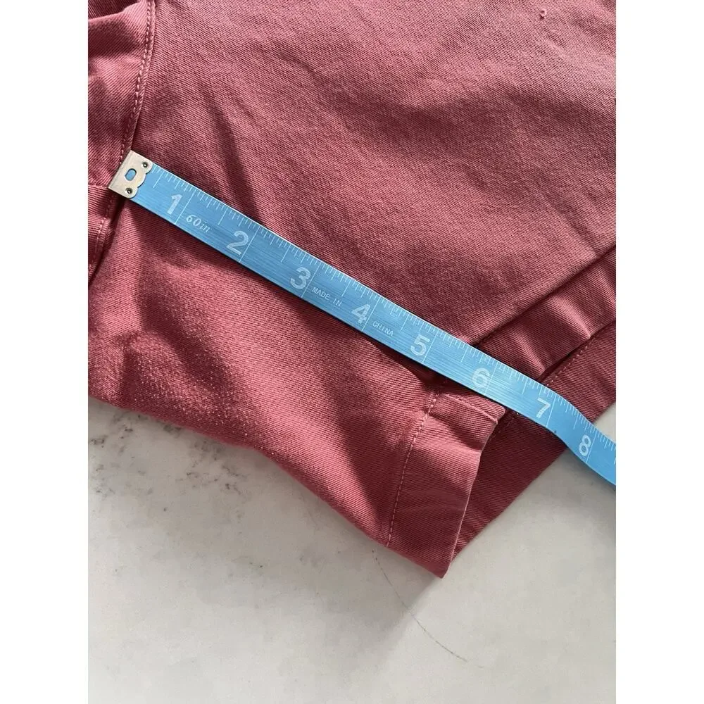 J Crew sz 18 Chino Shorts in Salmon - Women’s 5” Inseam Cotton w Stretch